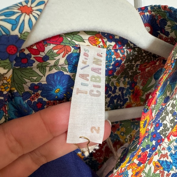 Tia Cibani Floral Striped Button-up - Picture 3 of 3